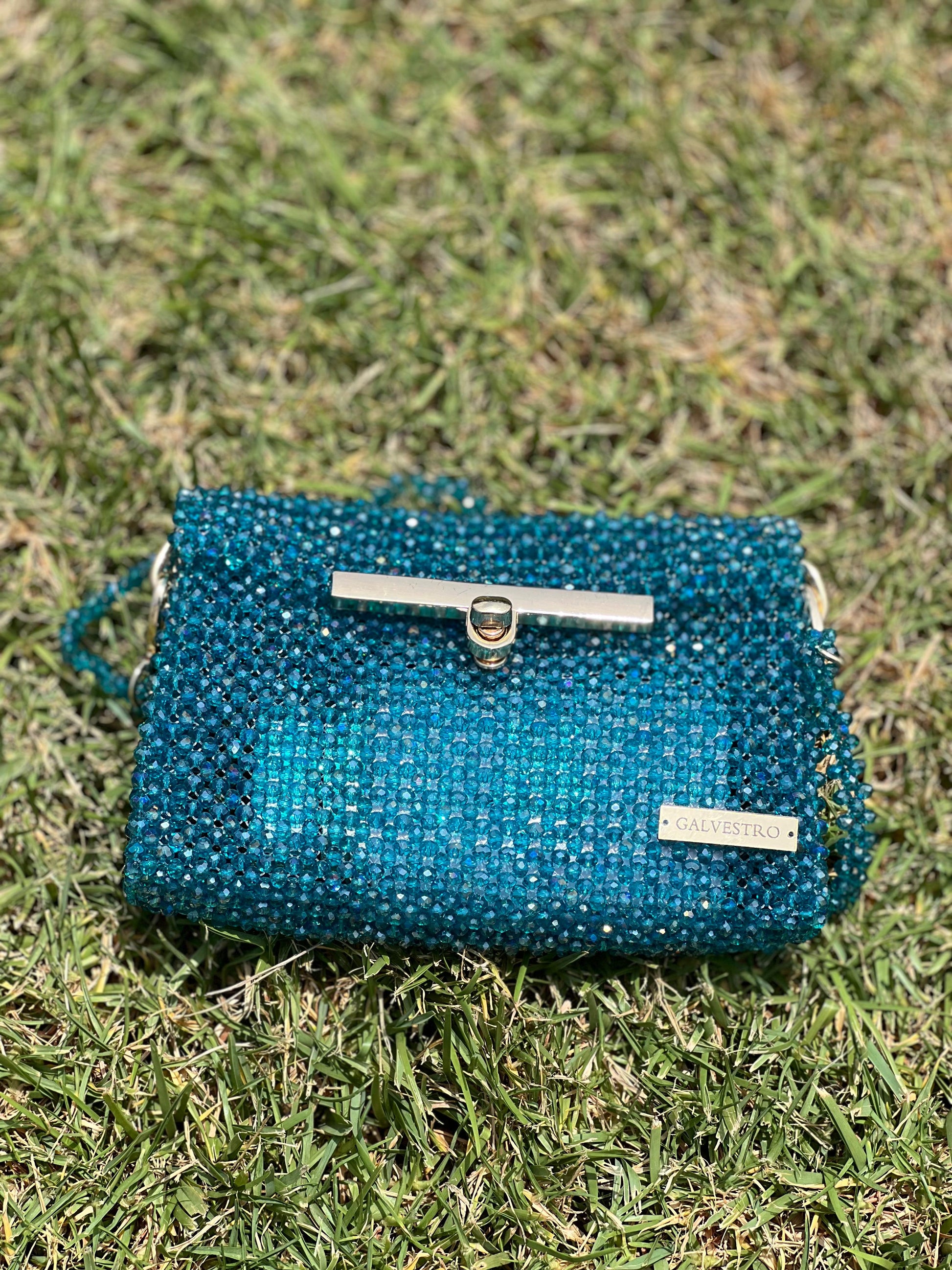 GALVESTRO | Ocean Blue Sparkle Pearls